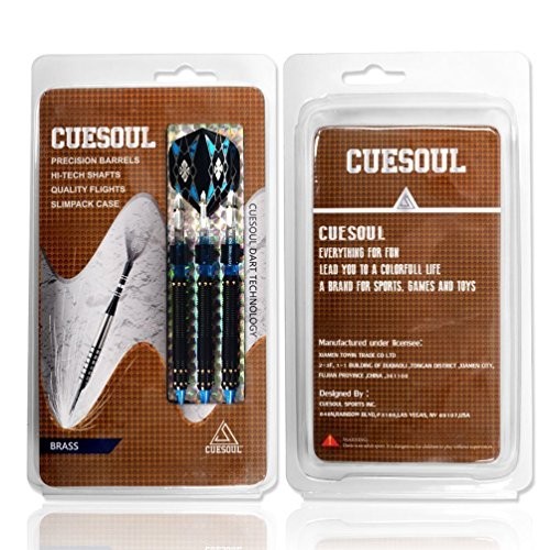 Soft Tip Darts Set Plastic Tip with Dart Case 16g-Brass
