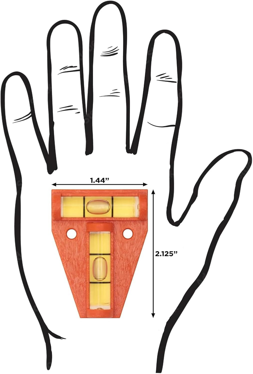 Level & Tool 125 Cross Check, Orange, 1 Level