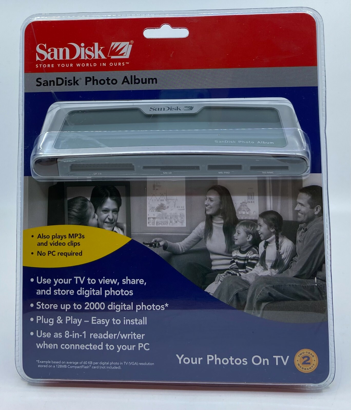 SANDISK Photo Album Card Reader Photos on TV SDV2-A-A30