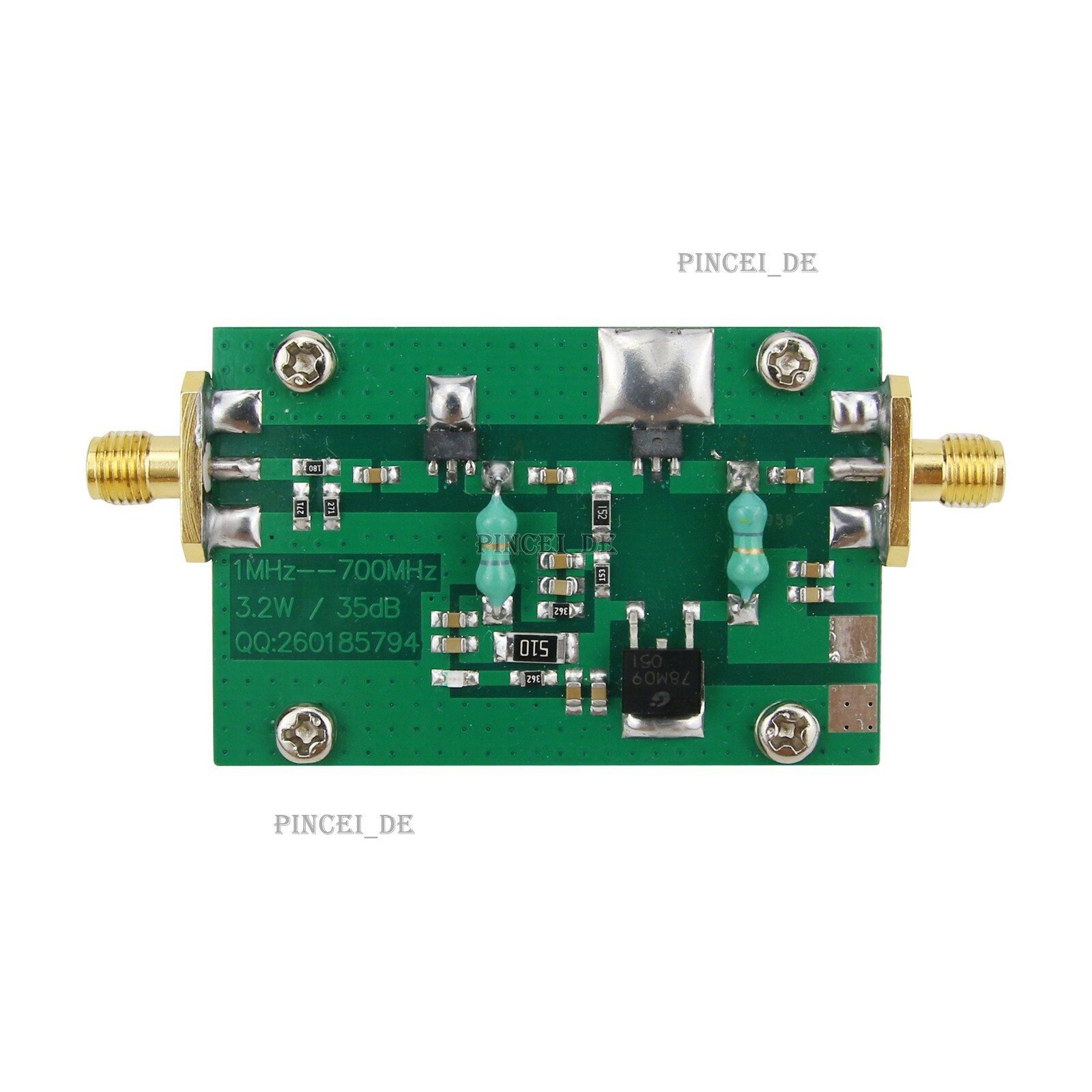 1MHz-700MHZ 3.2W RF Power Amplifier 35db HF VHF UHF FM Transmitter F/ Ham Radio