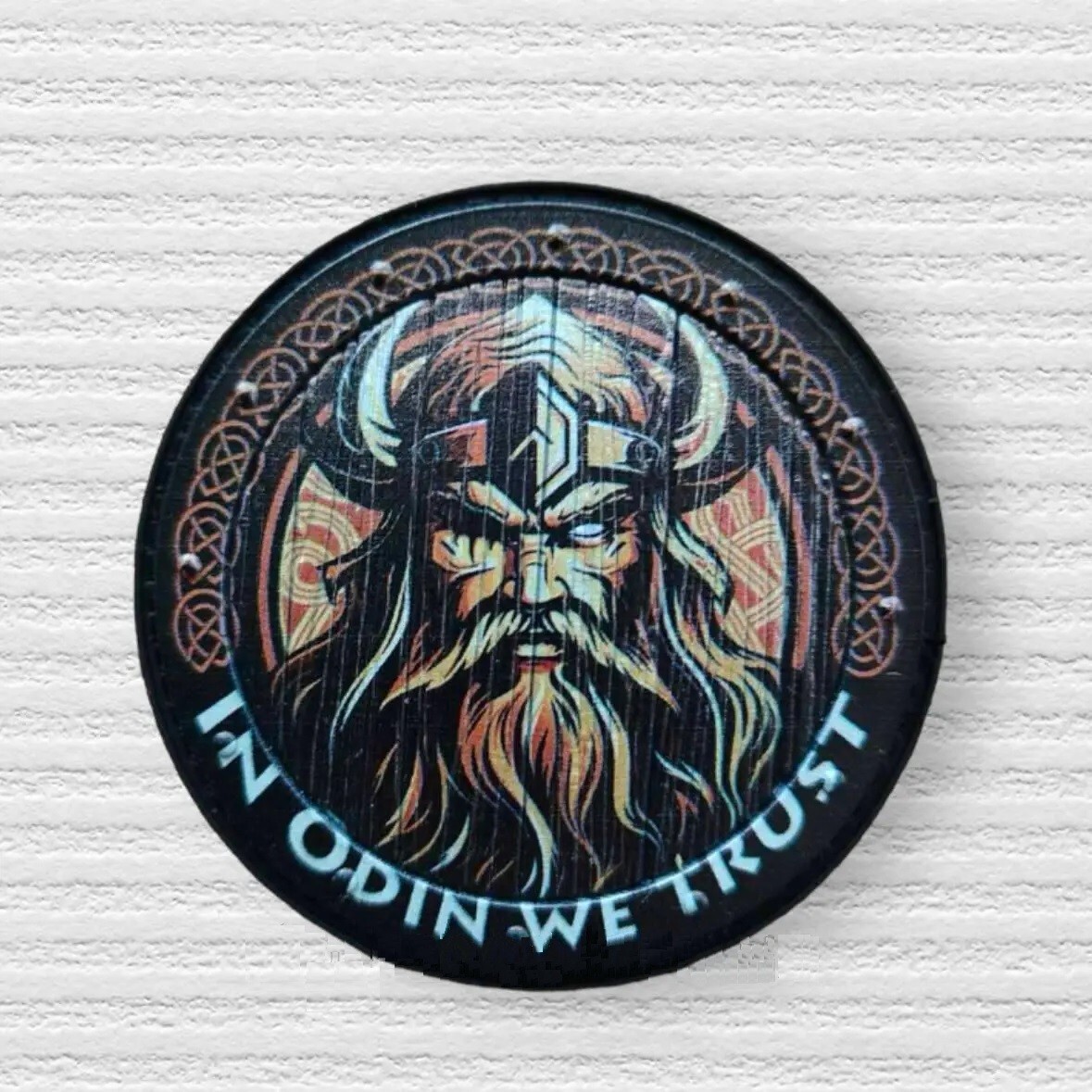 IN ODIN WE TRUST Morale Patch ARMY MILITARY Tactical PVC 3D