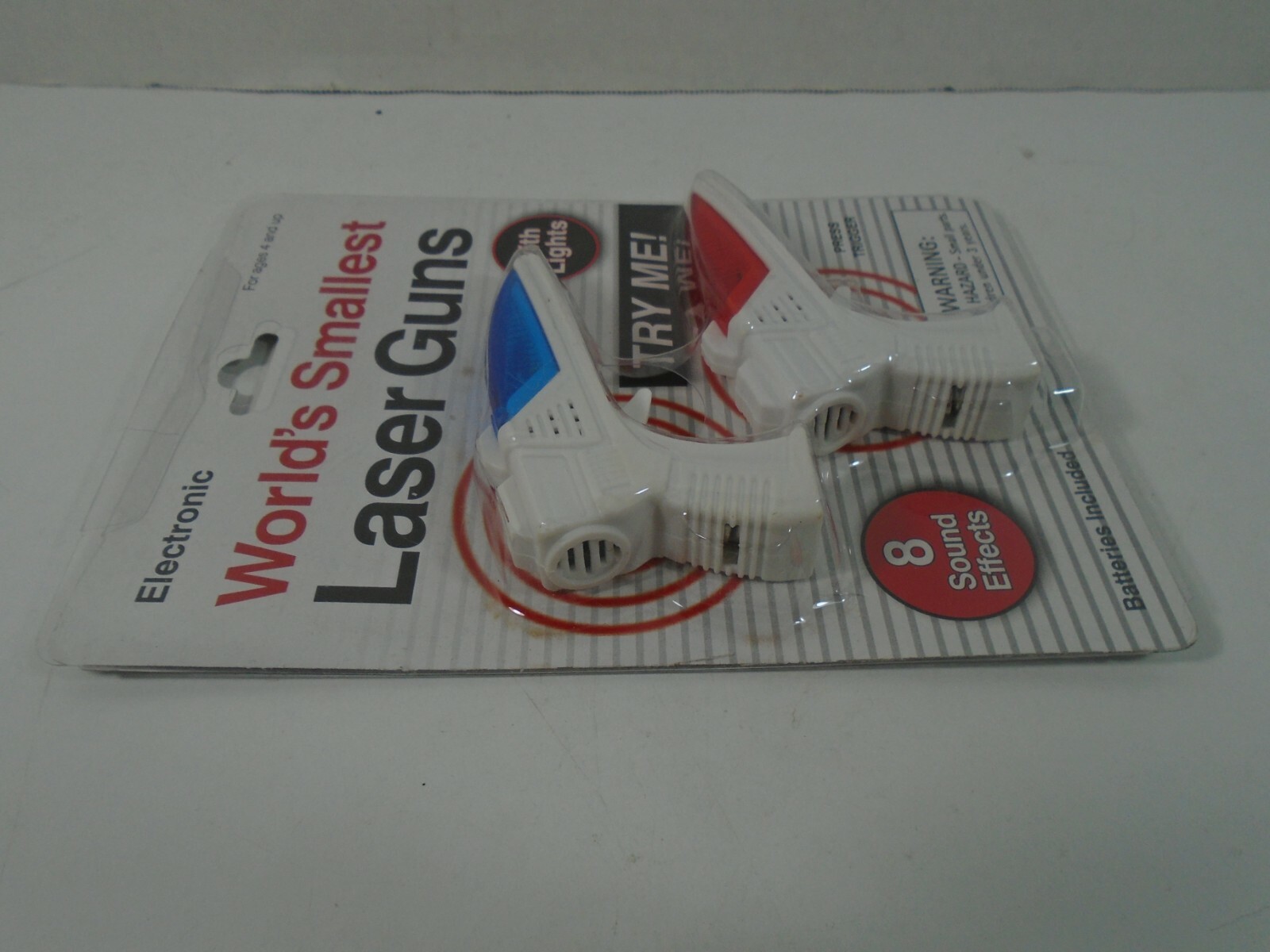 2012 WORLD'S SMALLEST--ELECTRONIC LASER GUNS (NEW)