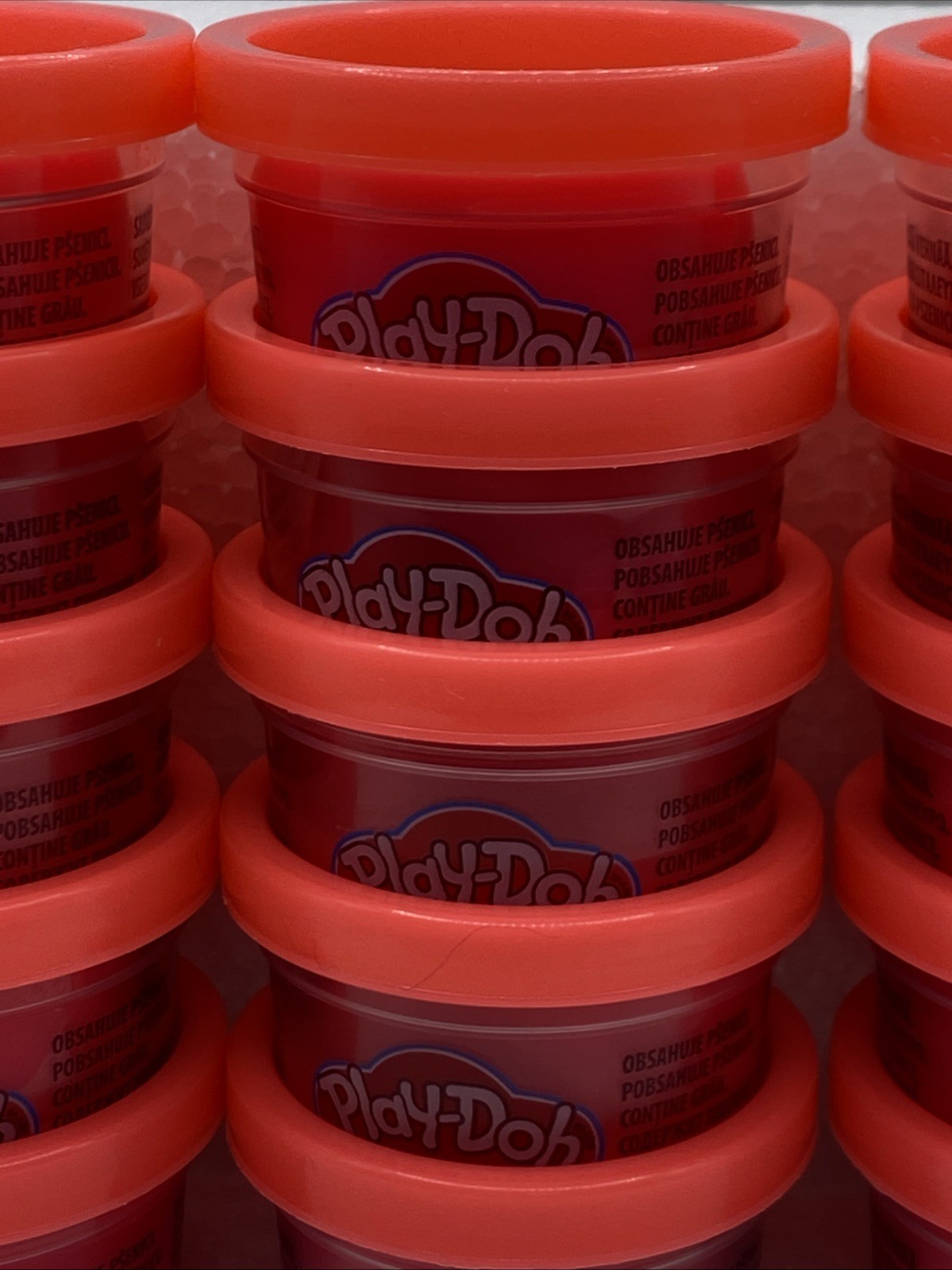 Hasbro Play-Doh (25) 1 Ounce Containers REDDISH PINK