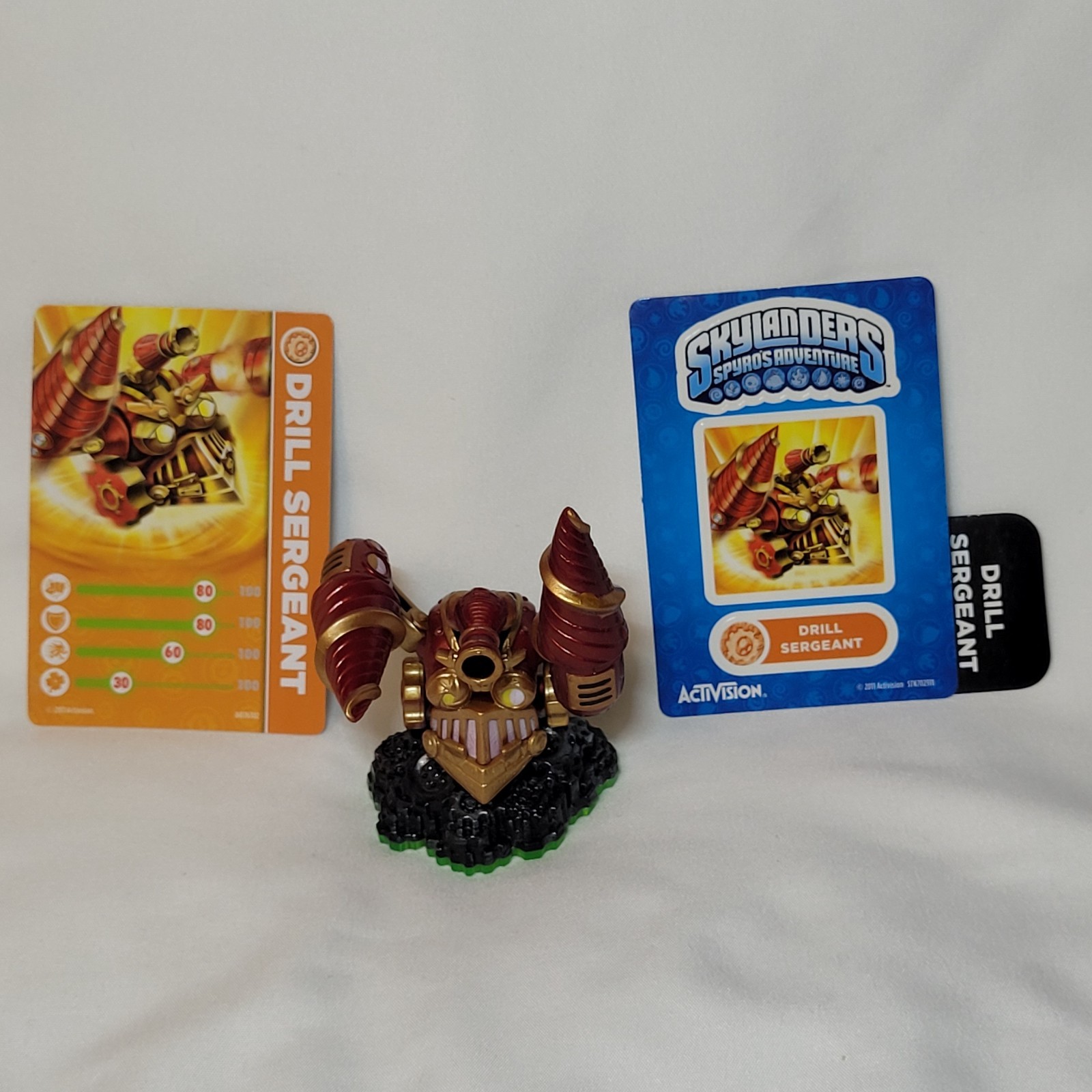 Skylanders Spyro’s Adventure DRILL SERGEANT Figure with Cards  Activision