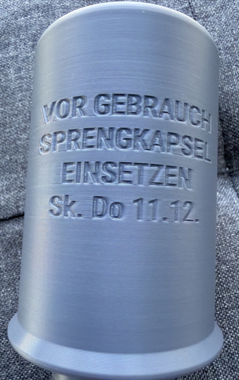 WWII M24 German Potato Masher Stick Grenade REPLICA w/ Screw Cap & String Pull