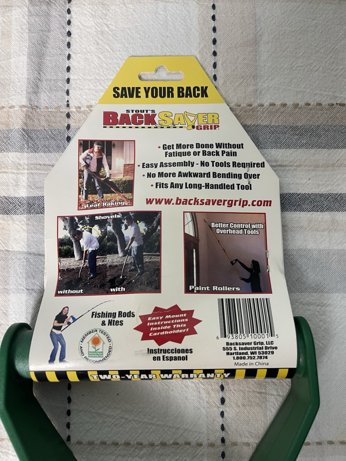 Stout’s BackSaver Grip Ergonomic Handle Tool Attachment Yard Work Aid