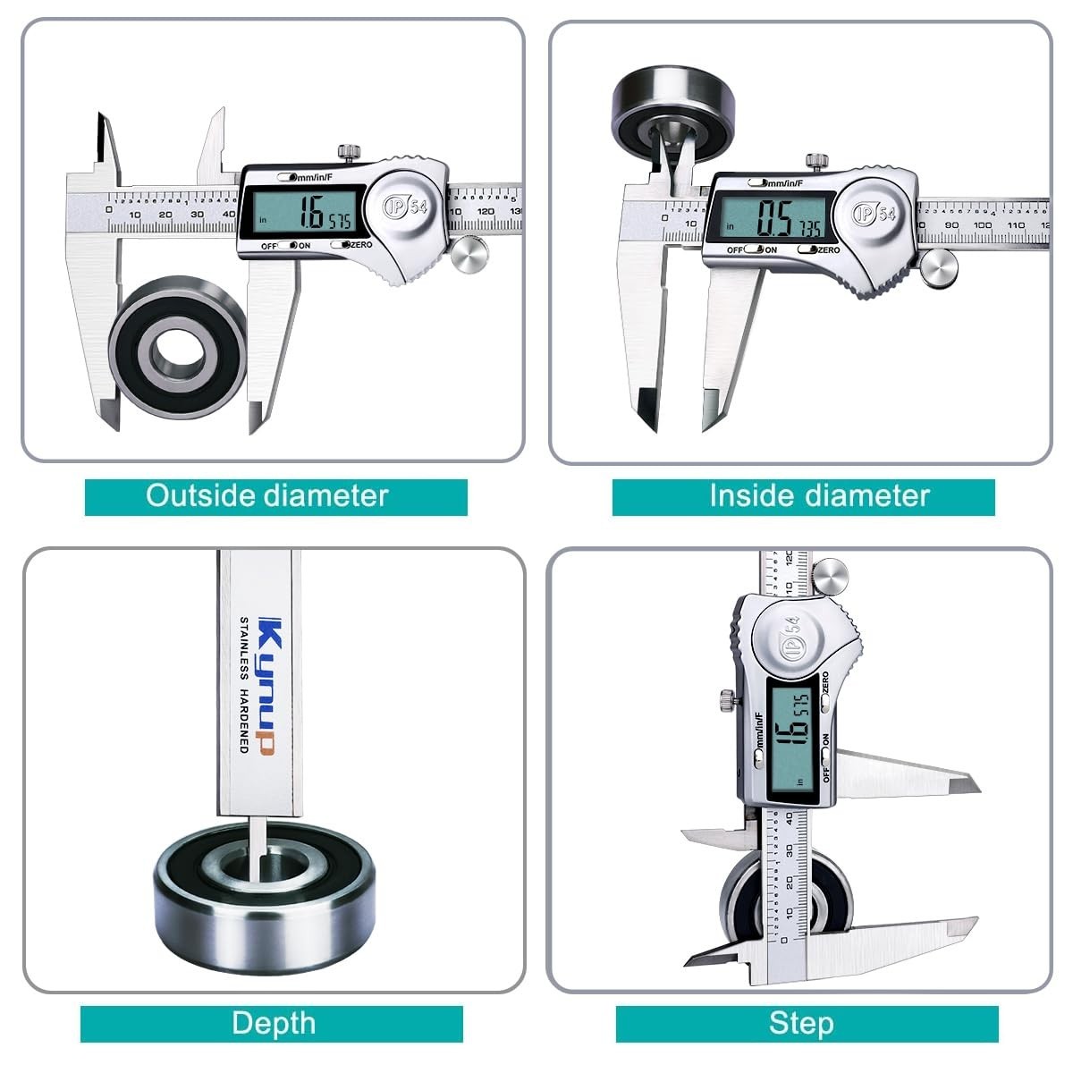 Splash Proof 12" Caliper Measuring Tool
