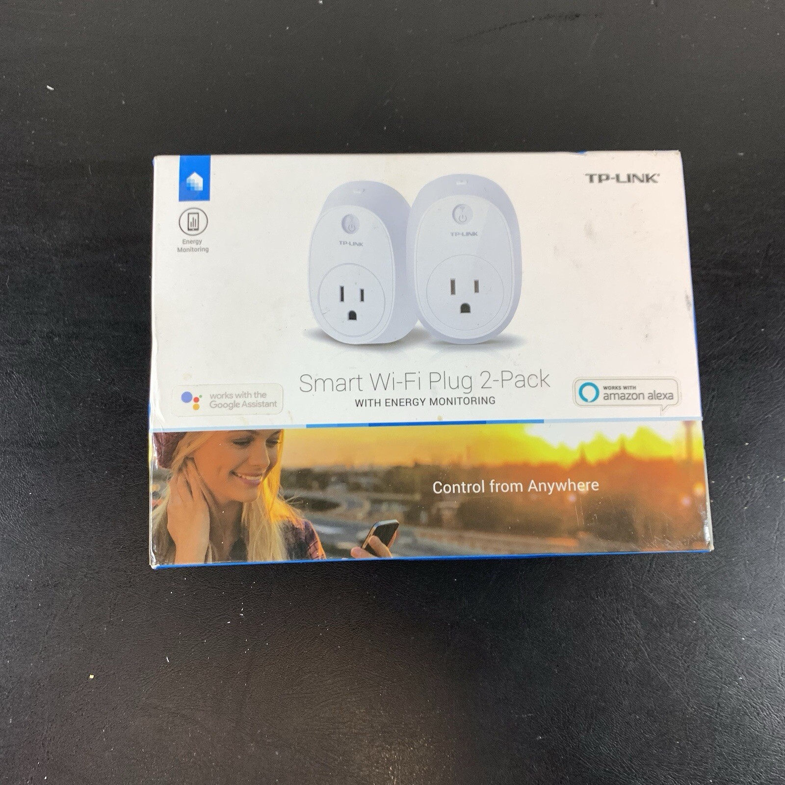 New Open Box Tp-link Smart Wifi Plug 2 Pack~ Works With Alexa + Google Assistant