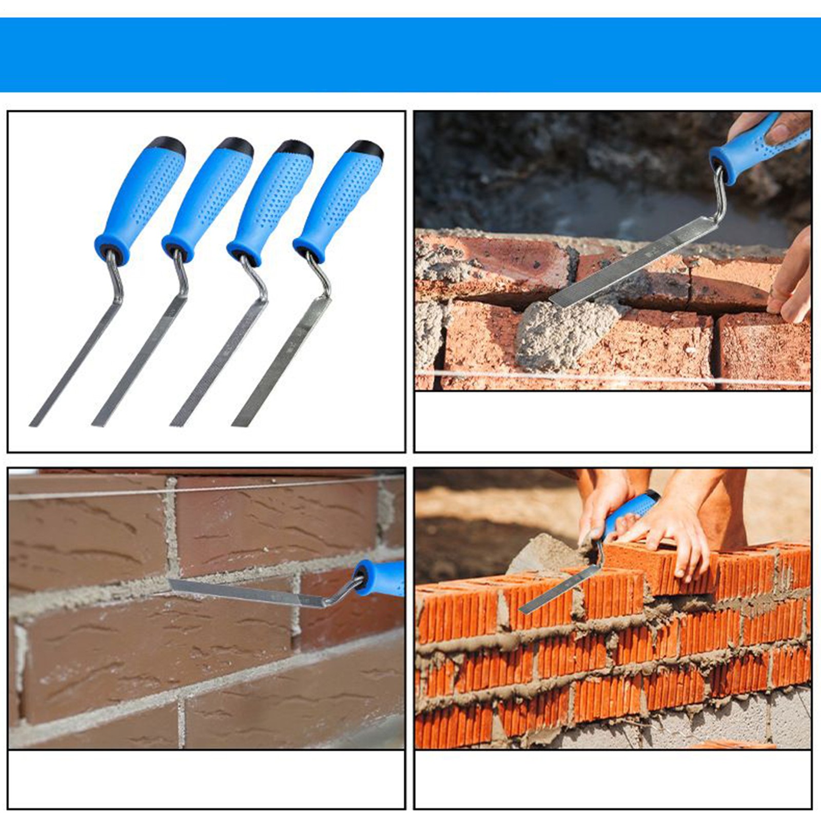 Pointing Trowel 4-Piece Precise Tuck Pointer Cement Trowel Professional