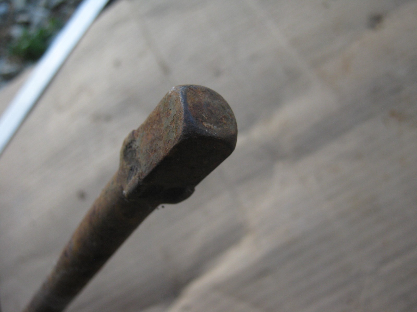 Original Antique Vintage Iron SNAP-ON Socket T-handle Spinner