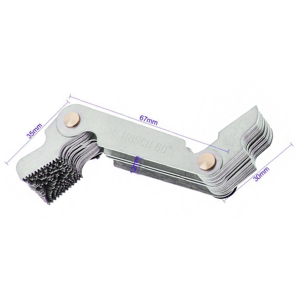 High Quality Stainless Steel 58 Piece Blade Thread Gauge for Multiple Uses