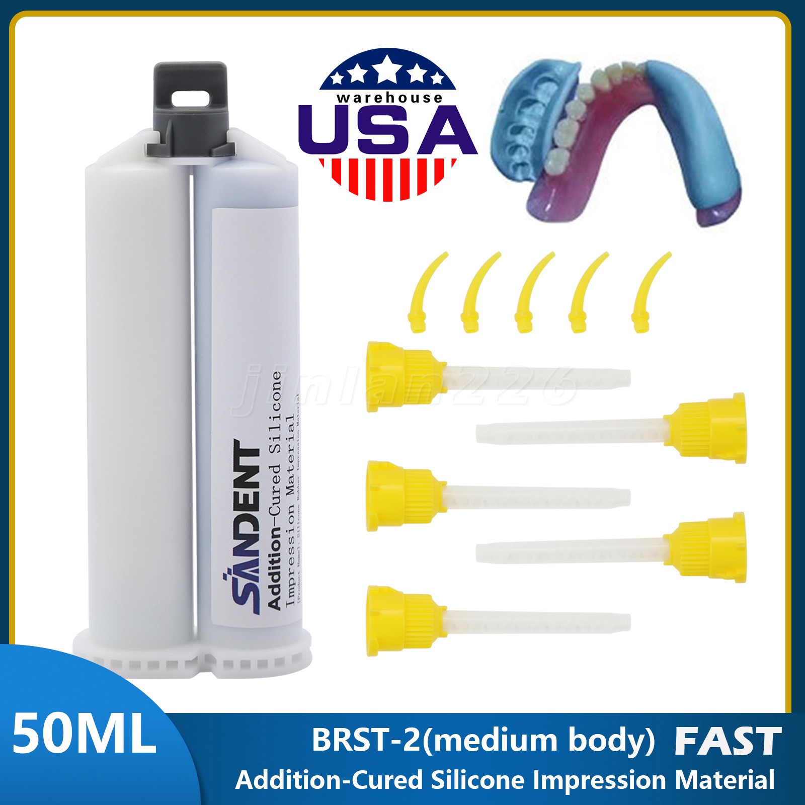 VPS Dental Impression Material Putty Heavy Medium Body Fast Normal Set