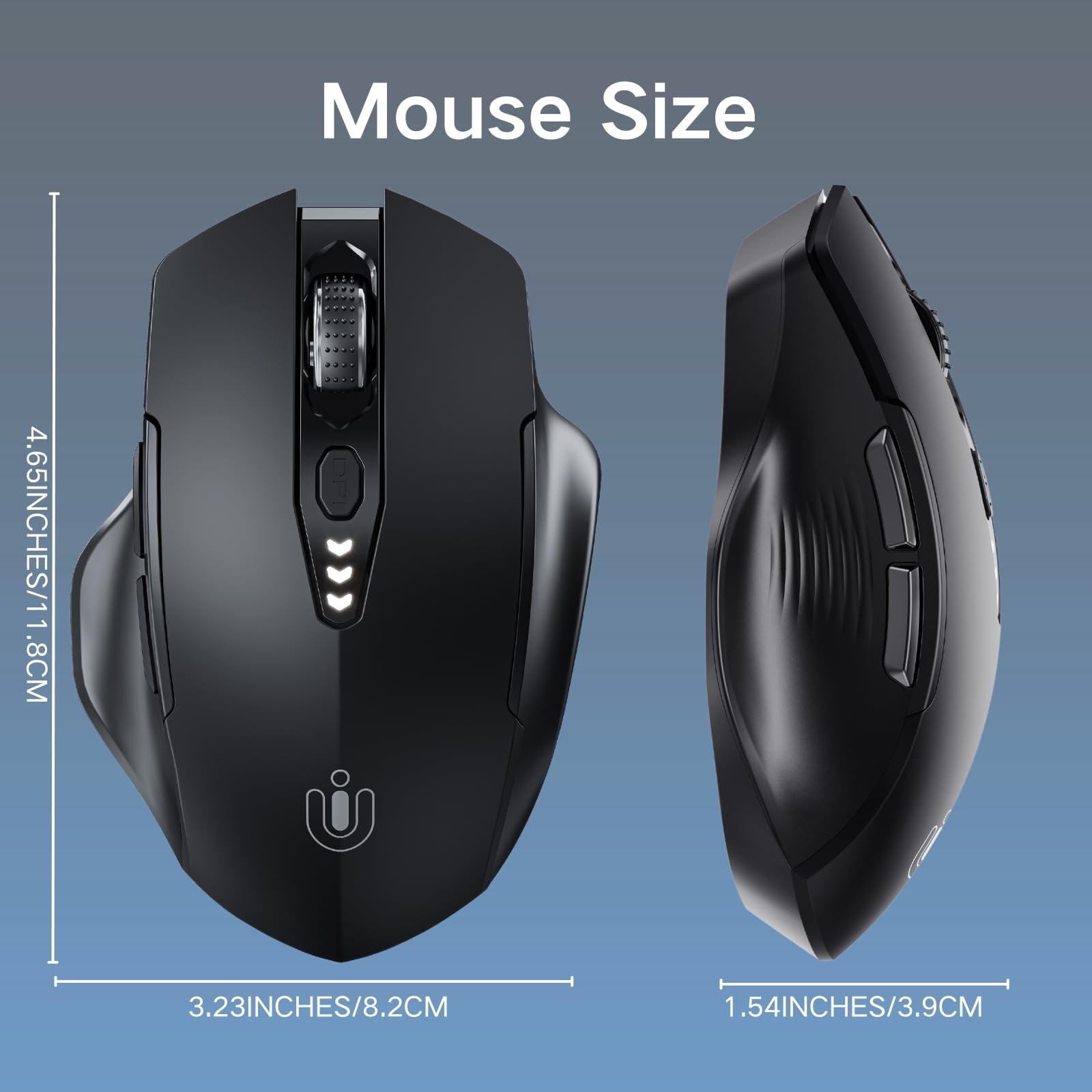 Wireless Bluetooth Mouse,[Upgraded] Rechargeable (BT 5.0/4.0+2.4G Hz),Compute...