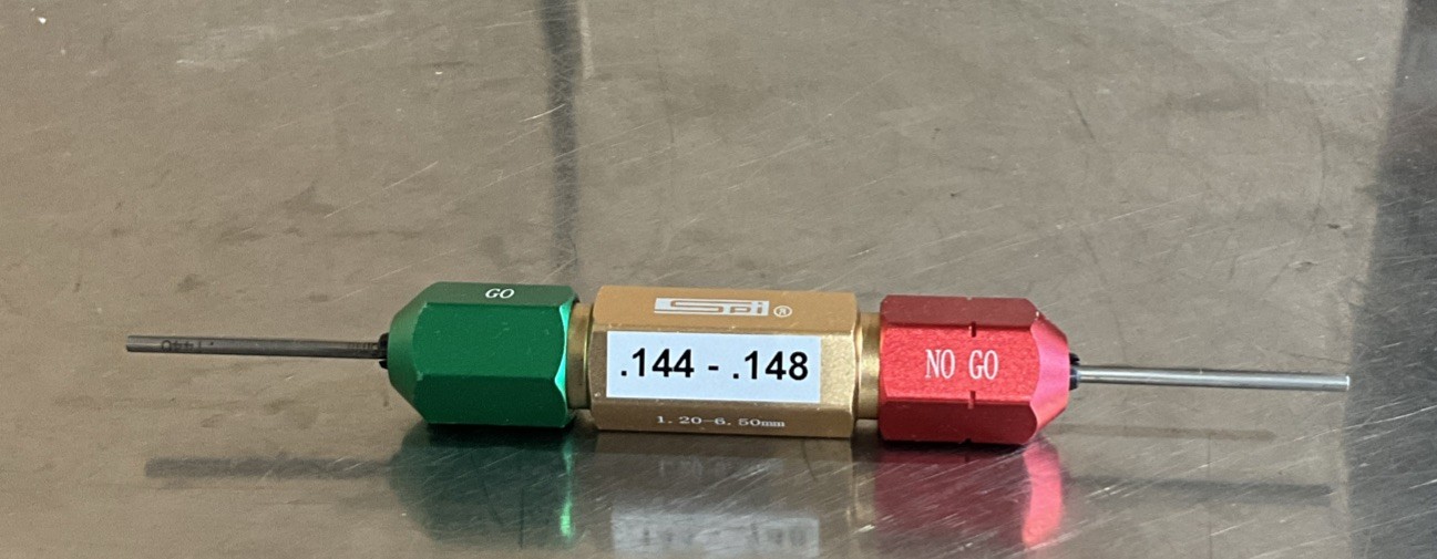 Spi  Gage  Go No Go Pin Gauge       .144 - .148