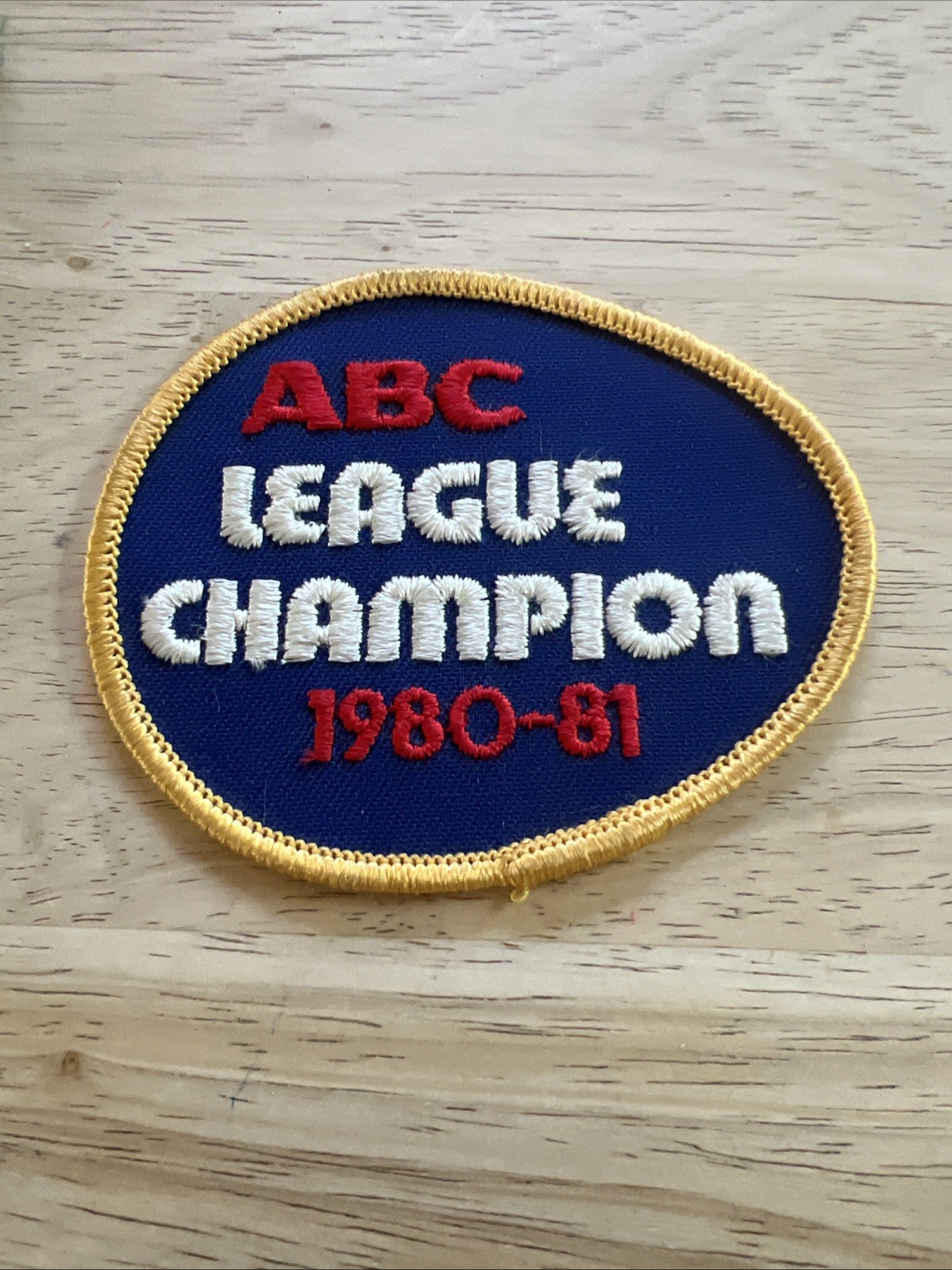 Vintage 1980s ABC League champion Bowling Patche rare PATCH 1980 1981 sport ball
