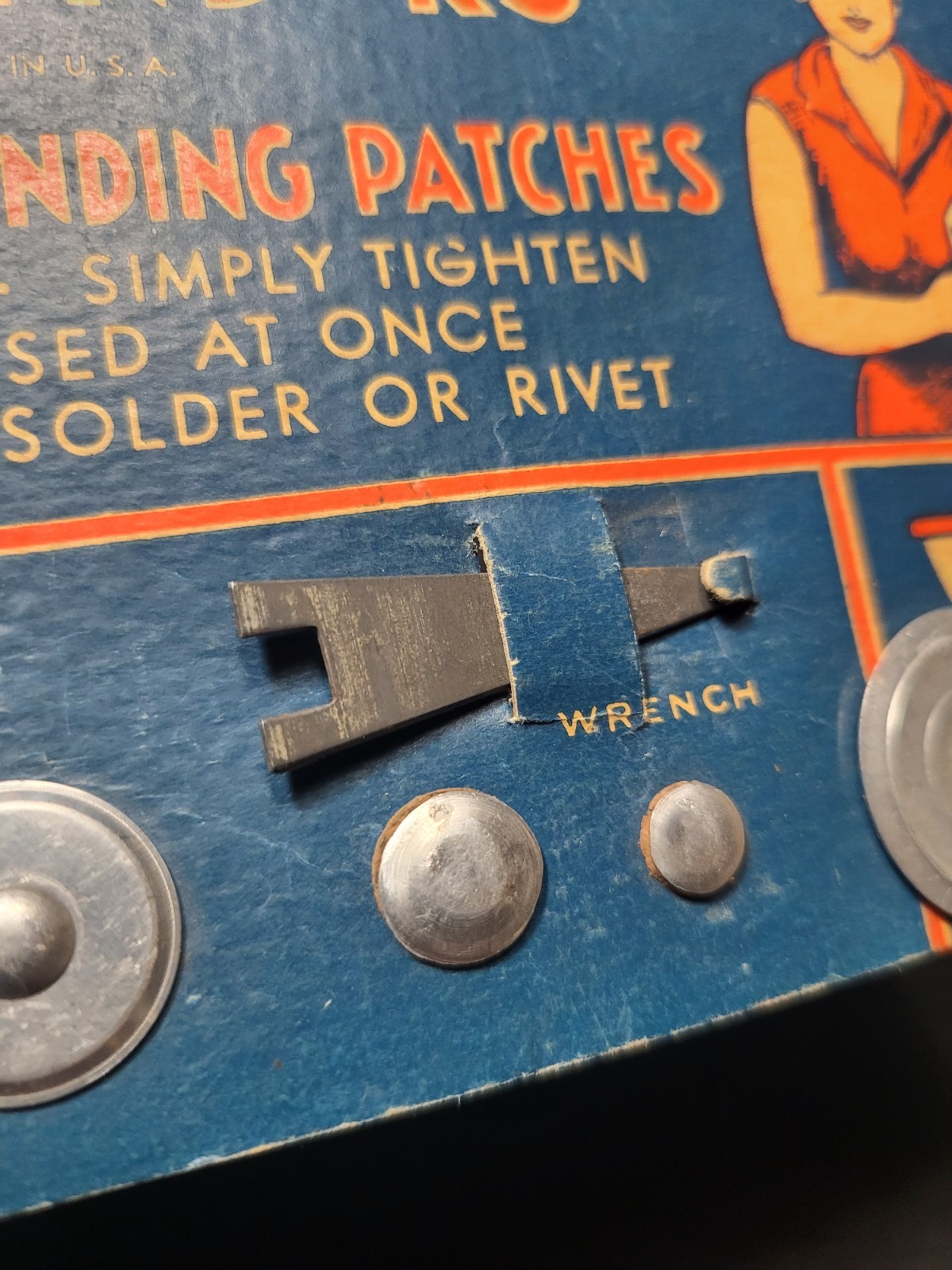 Vintage, Rustless, E-Z- Mend-RS" Mending Patches