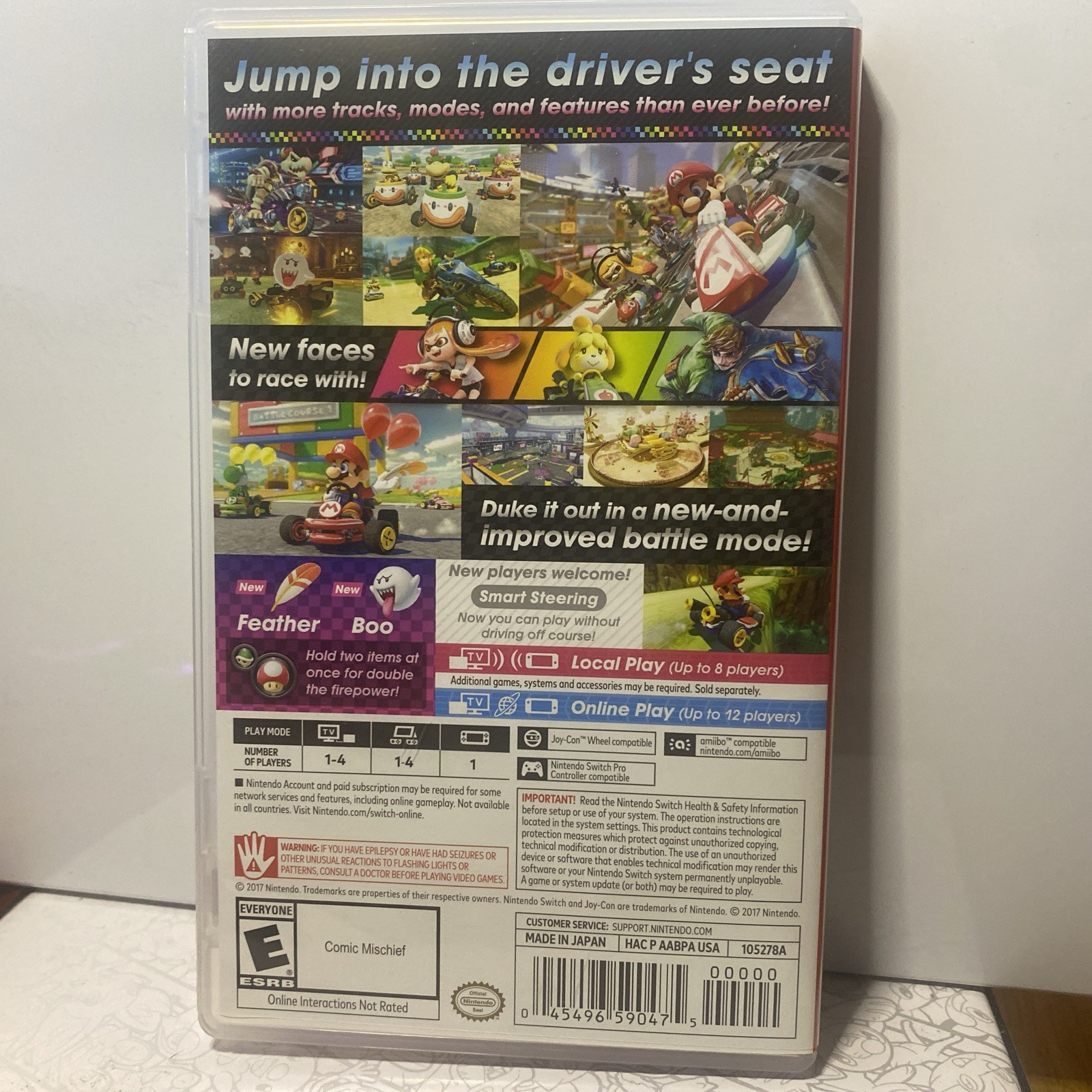 Replacement Case ONLY Mario Kart 8 Deluxe Box NO GAME