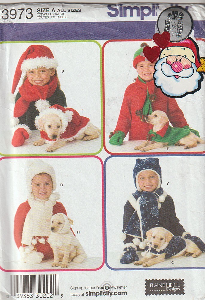 Simplicity 3973 ©2006 Adorable Childs & Dog Accessories, FF