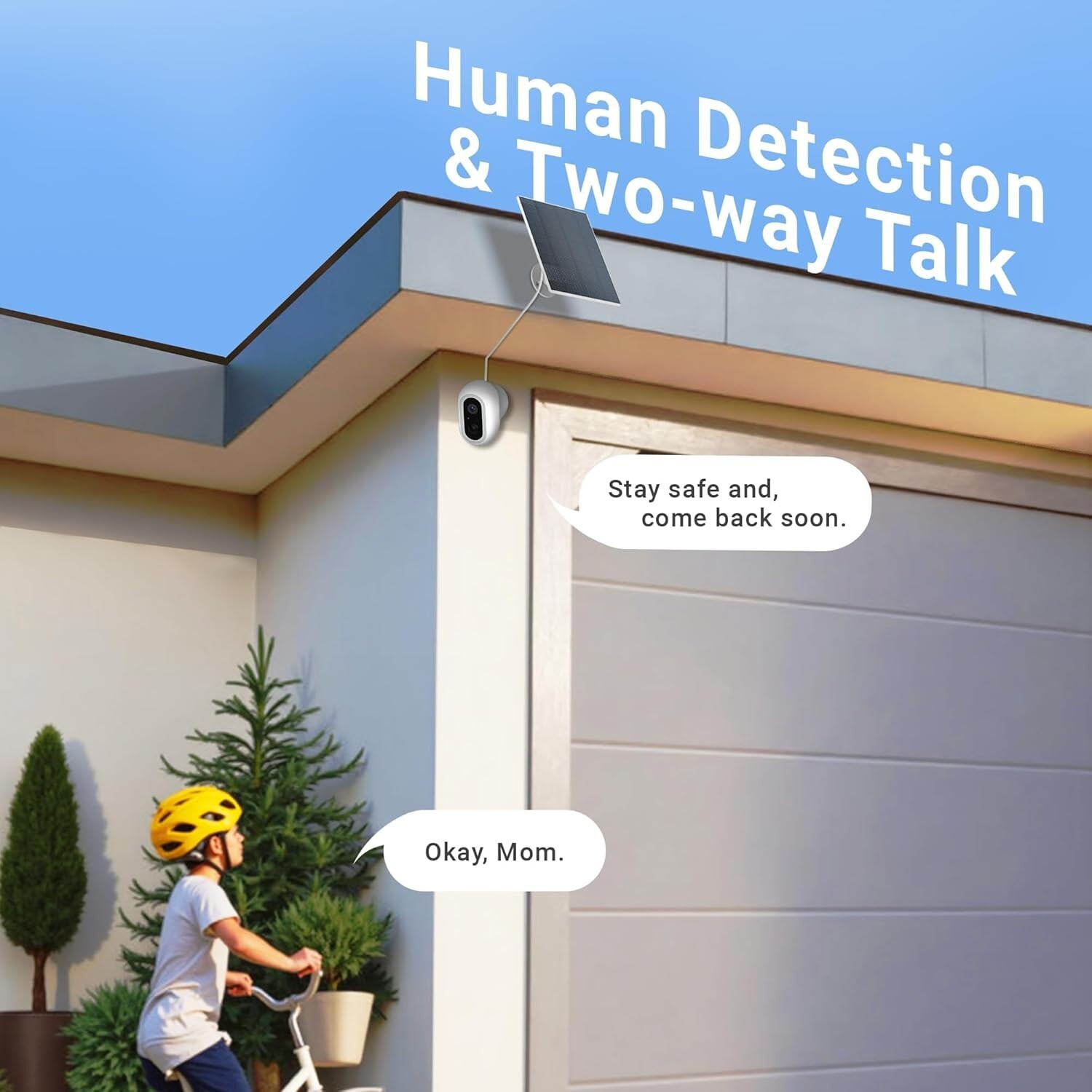 2K Solar Security Cameras Wireless Outdoor,with Spotlight Color Night Vision
