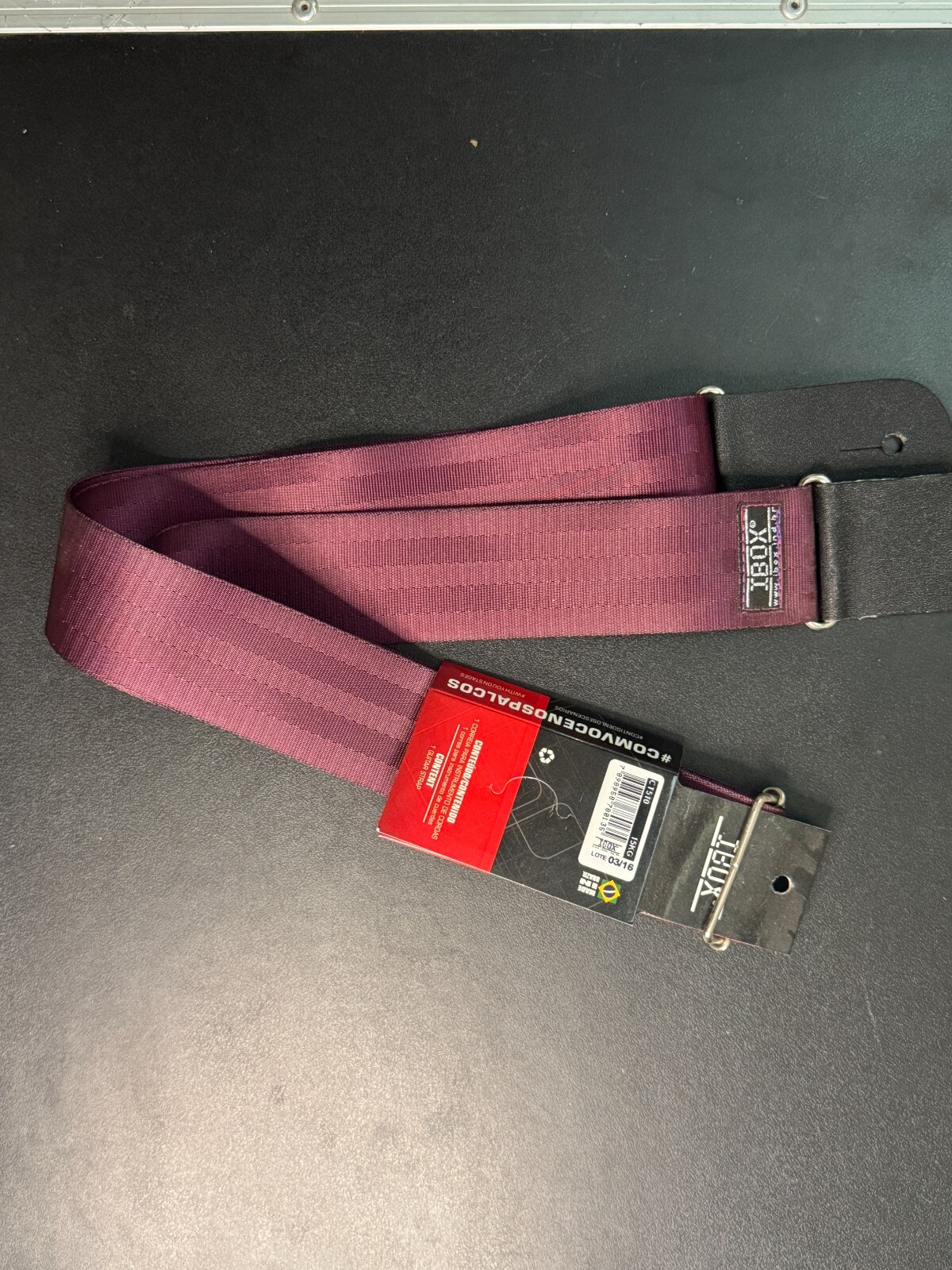 IBox Adjustable Guitar Strap-Durable Nylon with Leather Ends