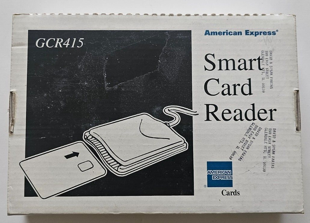 American Express Smart card Reader GCR415 complete - never used