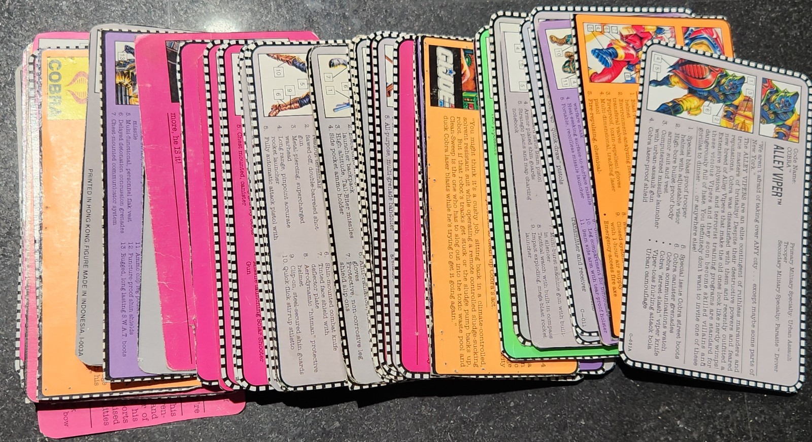 G.I. Joe File Cards Mostly 90s + (You Pick)