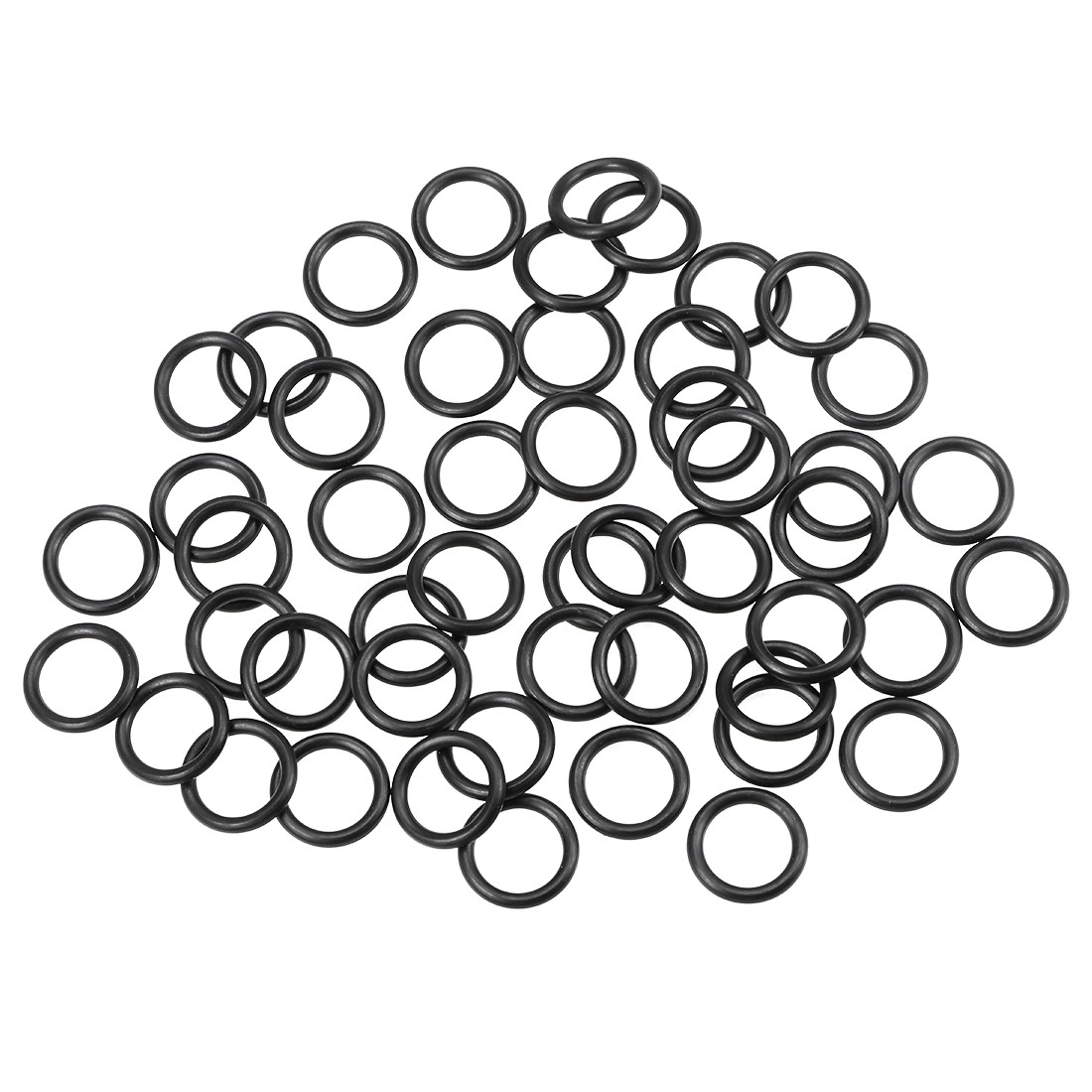 O-Rings Nitrile Rubber 12.37mm x 17.61mm  2.62mm Round Seal Gasket 50 Pcs