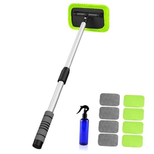 XINDELL Windshield Cleaner Tool – Car Window Cleaning Toolch 27in Green