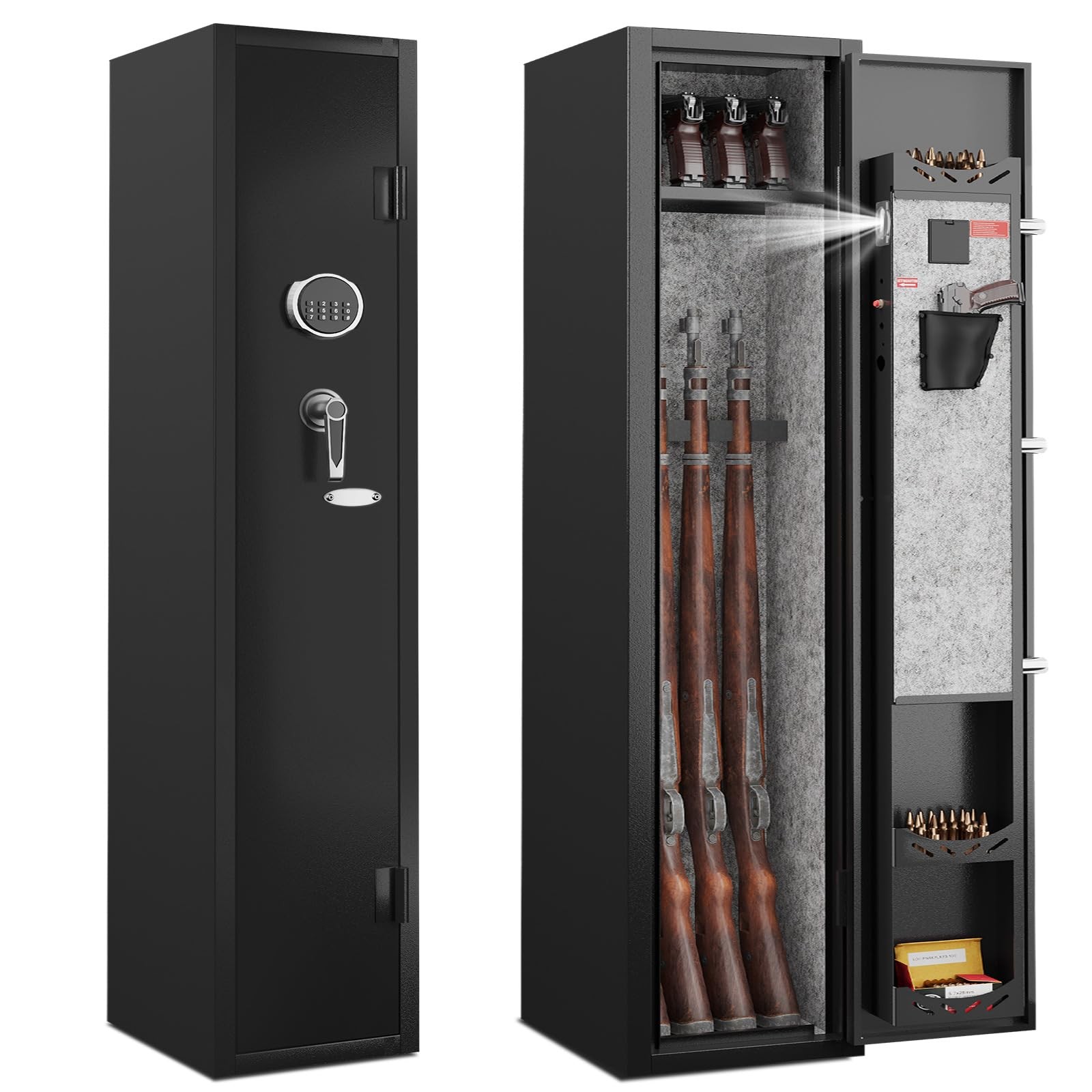 KAER 2-3 Gun Safe,Rifle Safe,Gun Safe for Rifles and Pistols,Gun Cabinet for Sho