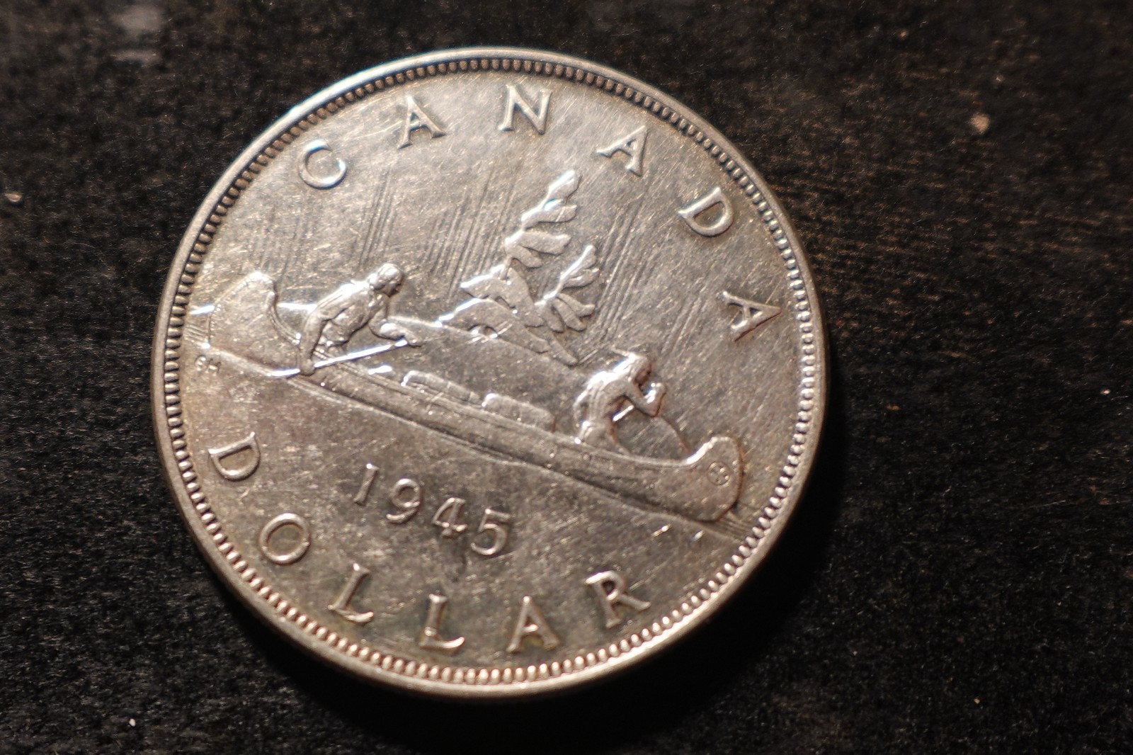 1945 XF AU Nice Grade Canada Silver Dollar Nice Coin NJX