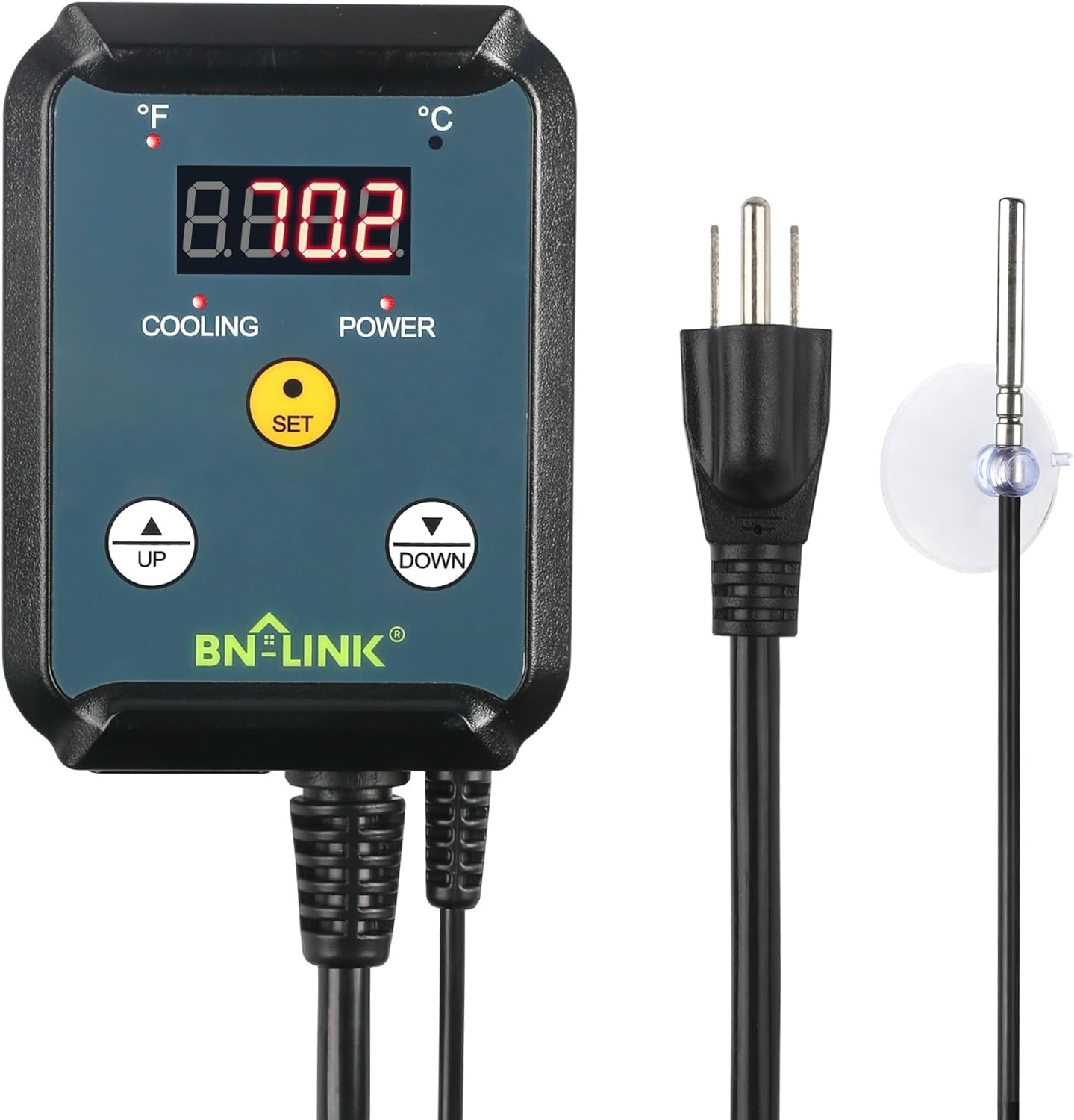 BN-LINK Digital Cooling Thermostat Controller, Temperature Controlled Outlet for