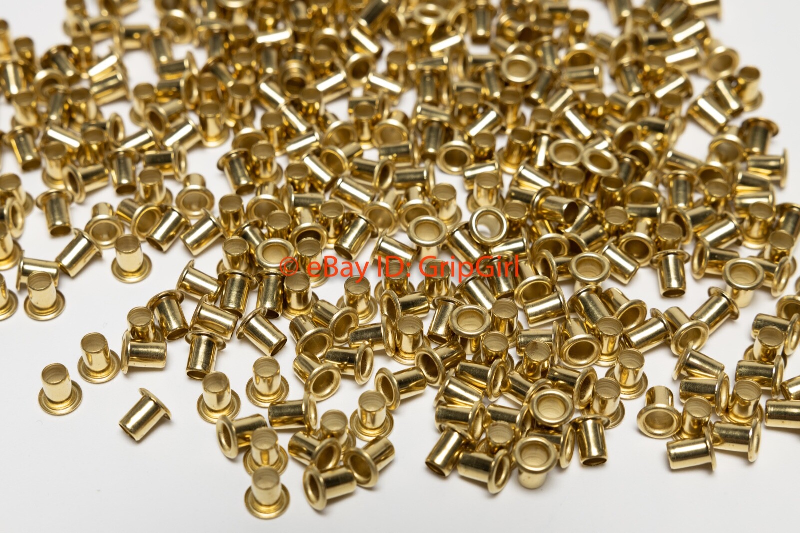 25x #6-8 Solid Brass Rivets GS6-8 Eyelets Custom Leather/Kydex Holster Hardware