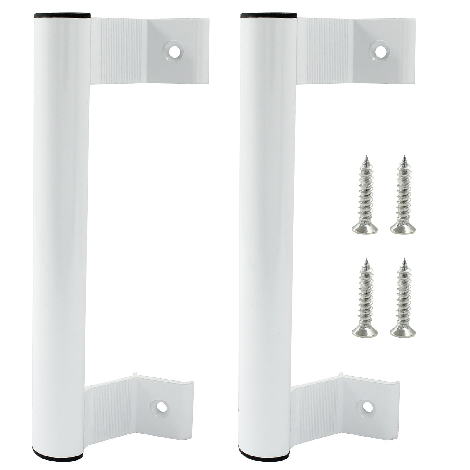 Bonsicoky 2 Pack Sliding Door Handle - 8 Inch Aluminum Alloy White
