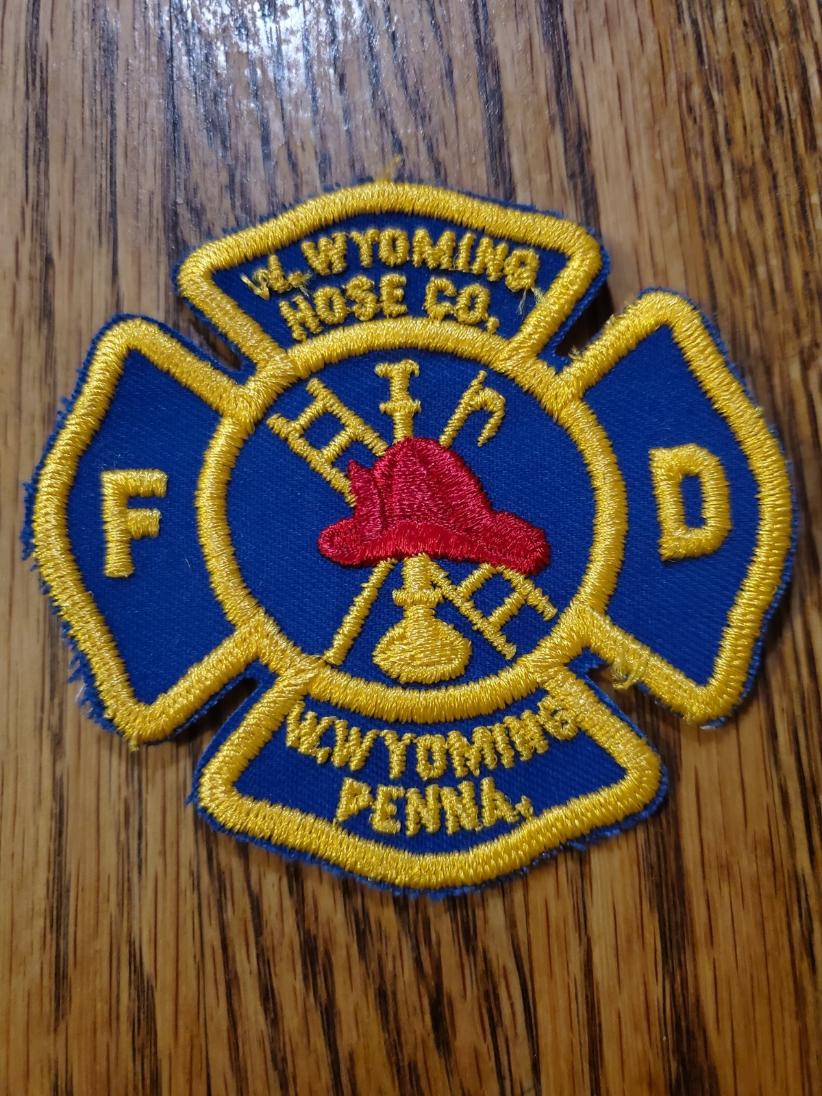 original embroidered patch insignia for the Hope Valley Fire District Wyoming.