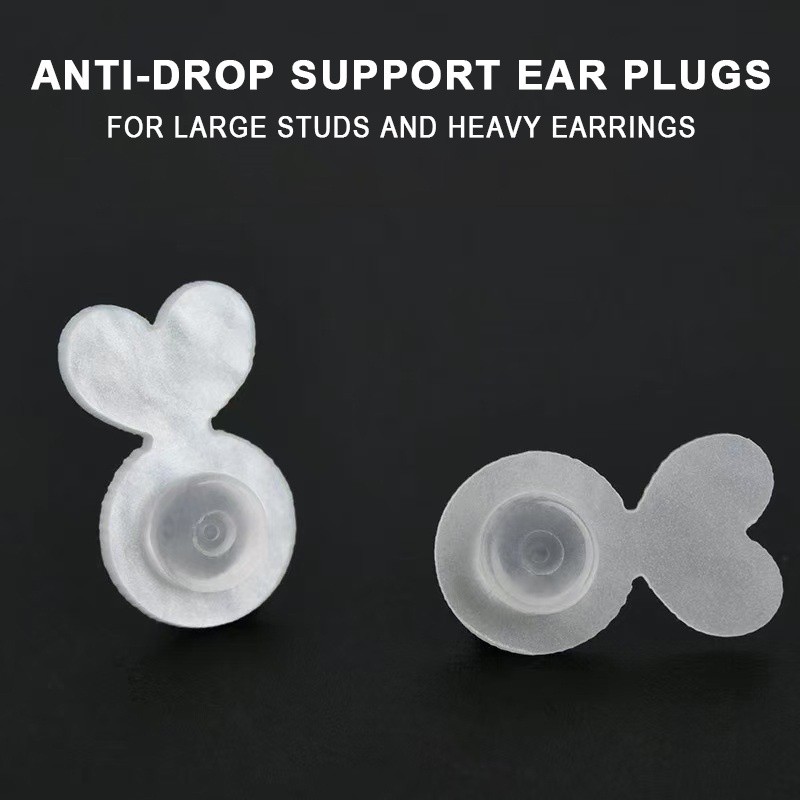 2PCS Earring Lifters Earring Backs For Droopy Ears Heavy Earring Support