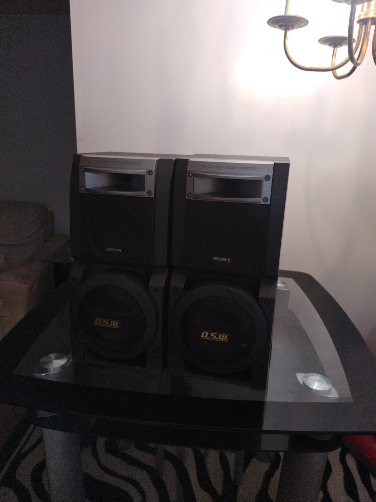 Sony DSW Super Woofer Integrated 3-way Speaker System SS-LX50 Matching Pair