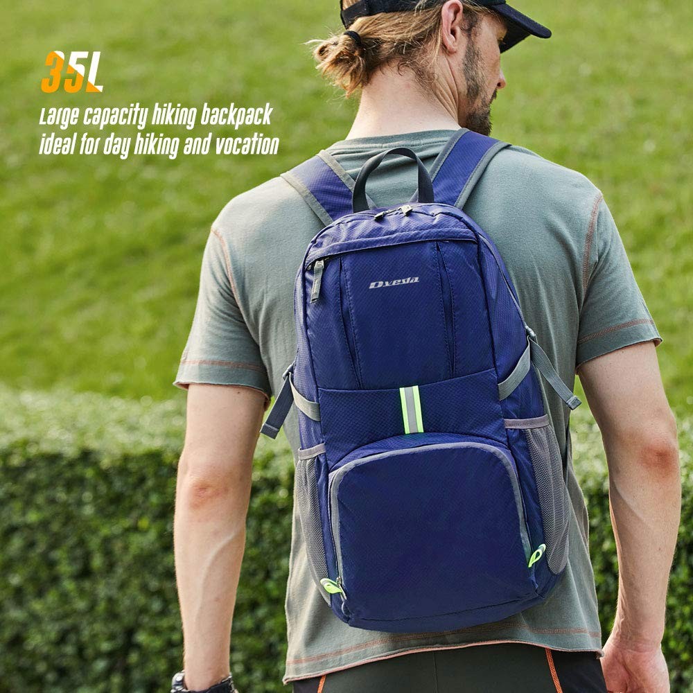 35L Lightweight Packable Hiking Backpack Waterproof Durable Travel Daypack
