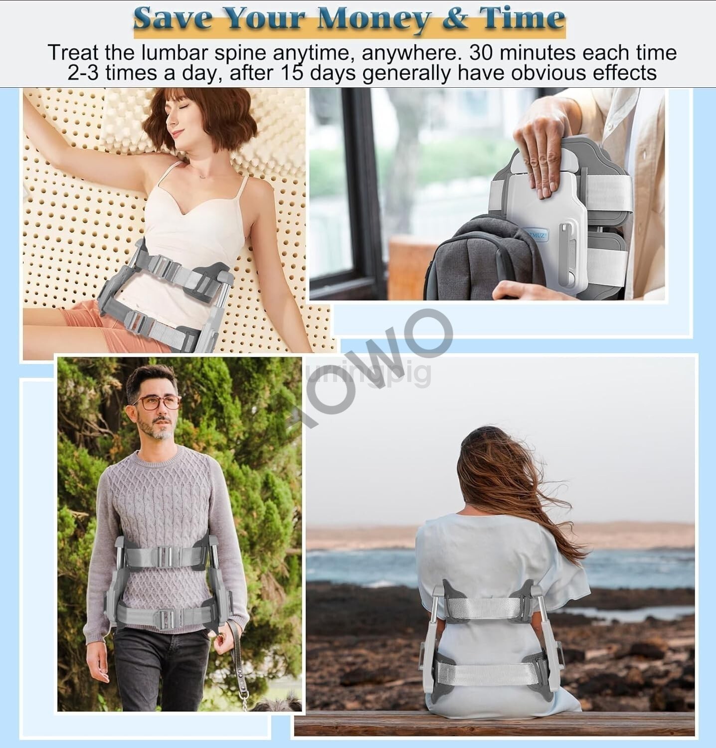 Lumbar Traction Device,Spinal Decompression Devices，lumbar decompression belt