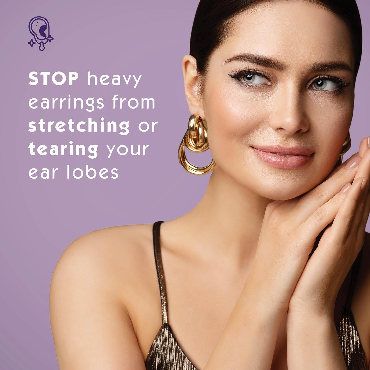 - Clear Earring Support Patches
