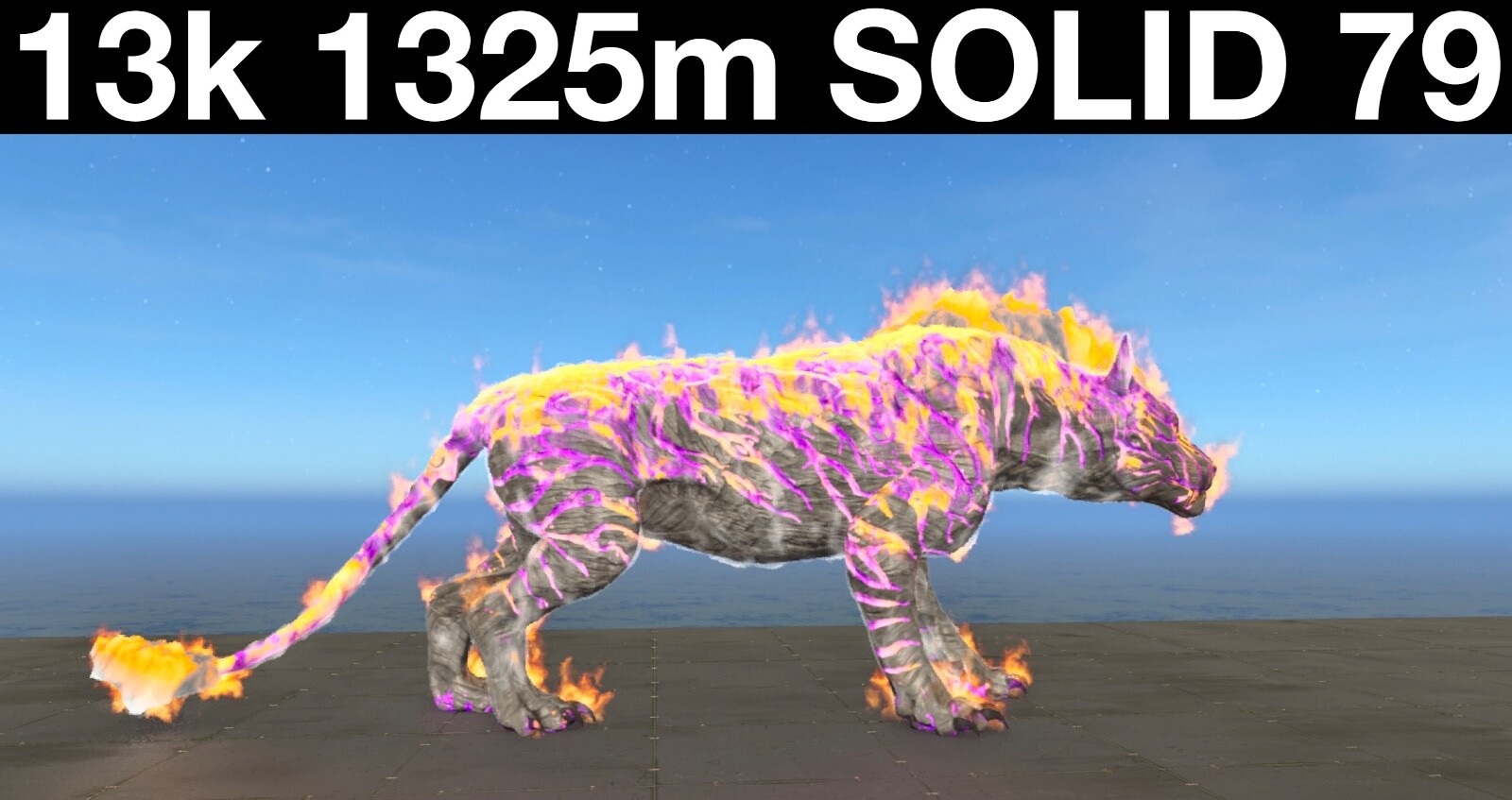 TOP STATS 13.3k 1325m Solid 79 Pyromane Ark Survival Ascended ASA PVE Xbox/PC/PS