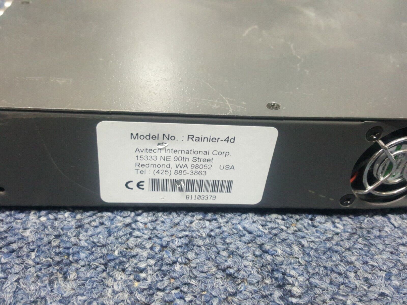 Avitech Video Rainier-4d Compact Entry Level Multiviewer Rack Mount