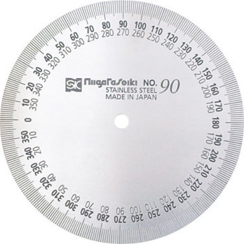 NIIGATA SEIKI SK Protractor No Arm 90mm Measuring PRT193-90 made in japan