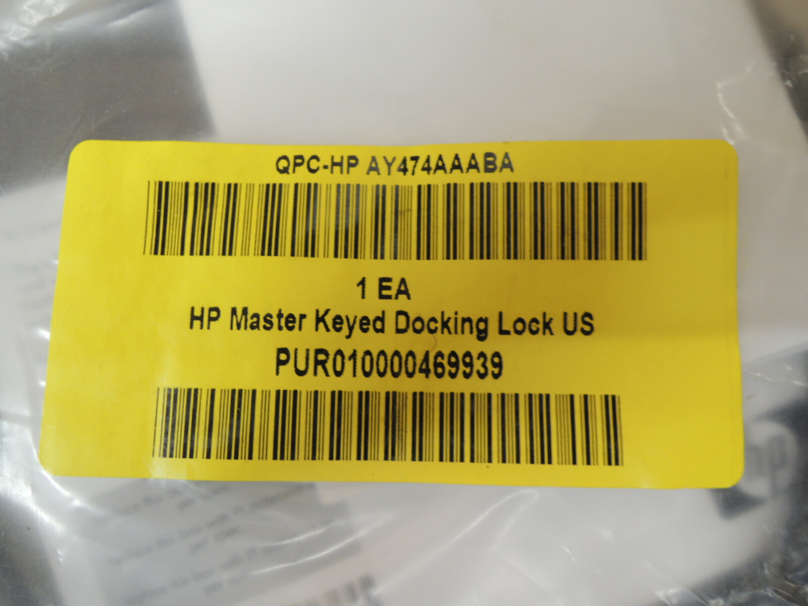 HP Master Keyed Docking Station Lock Kit K64609US - New in package
