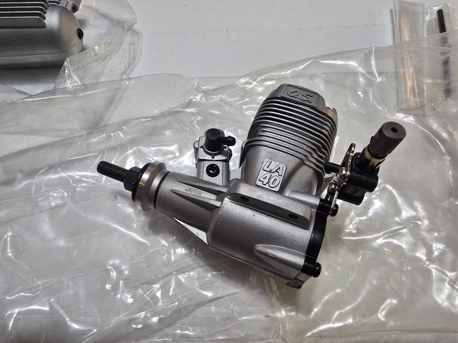 O.S. Engine Max 40LA Silver Model Airplane Engine 13381