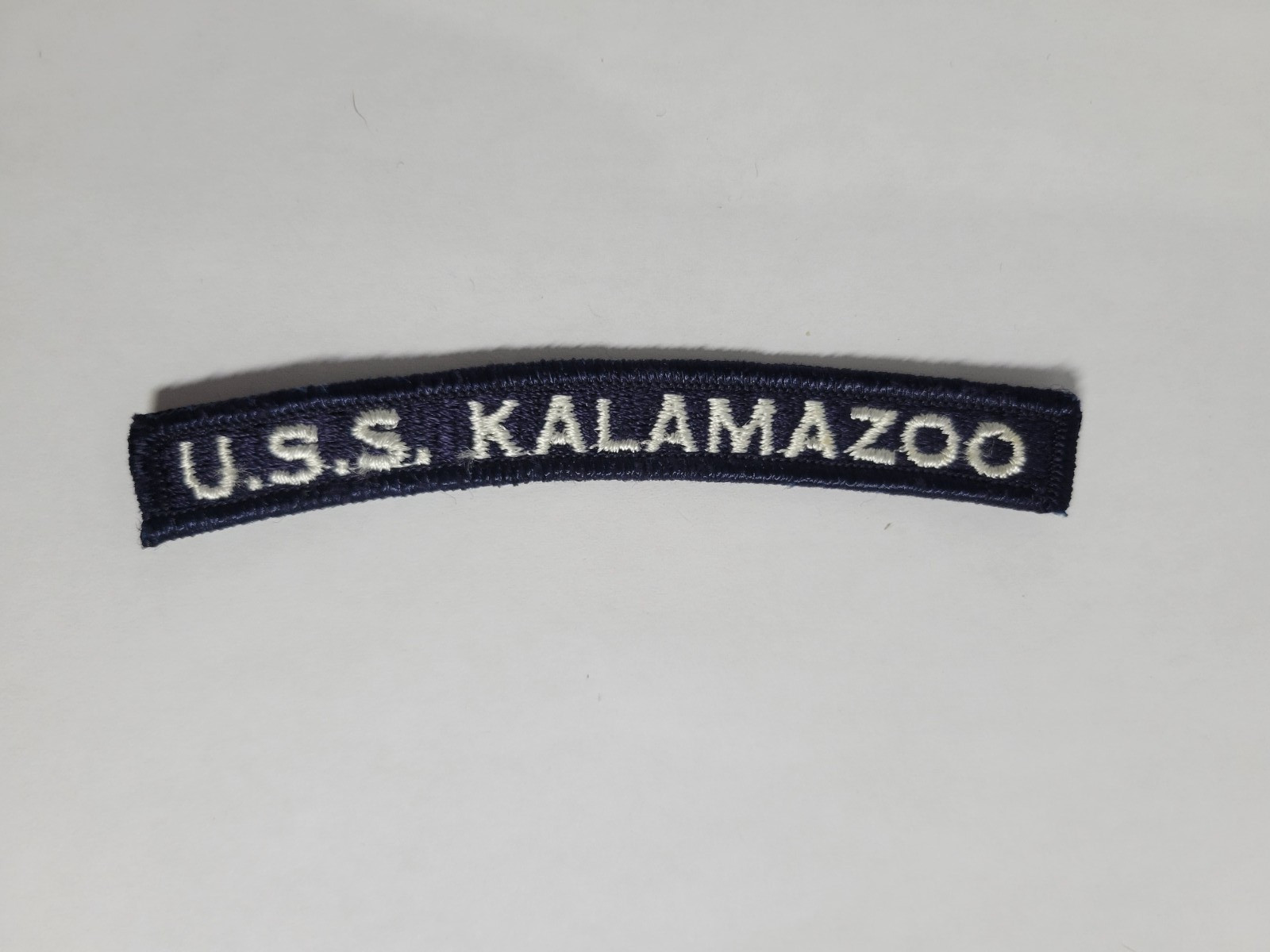 US Navy U.S.S. KALAMAZOO Two Different Ships AOG-30 & AOR-6 Segment Patch