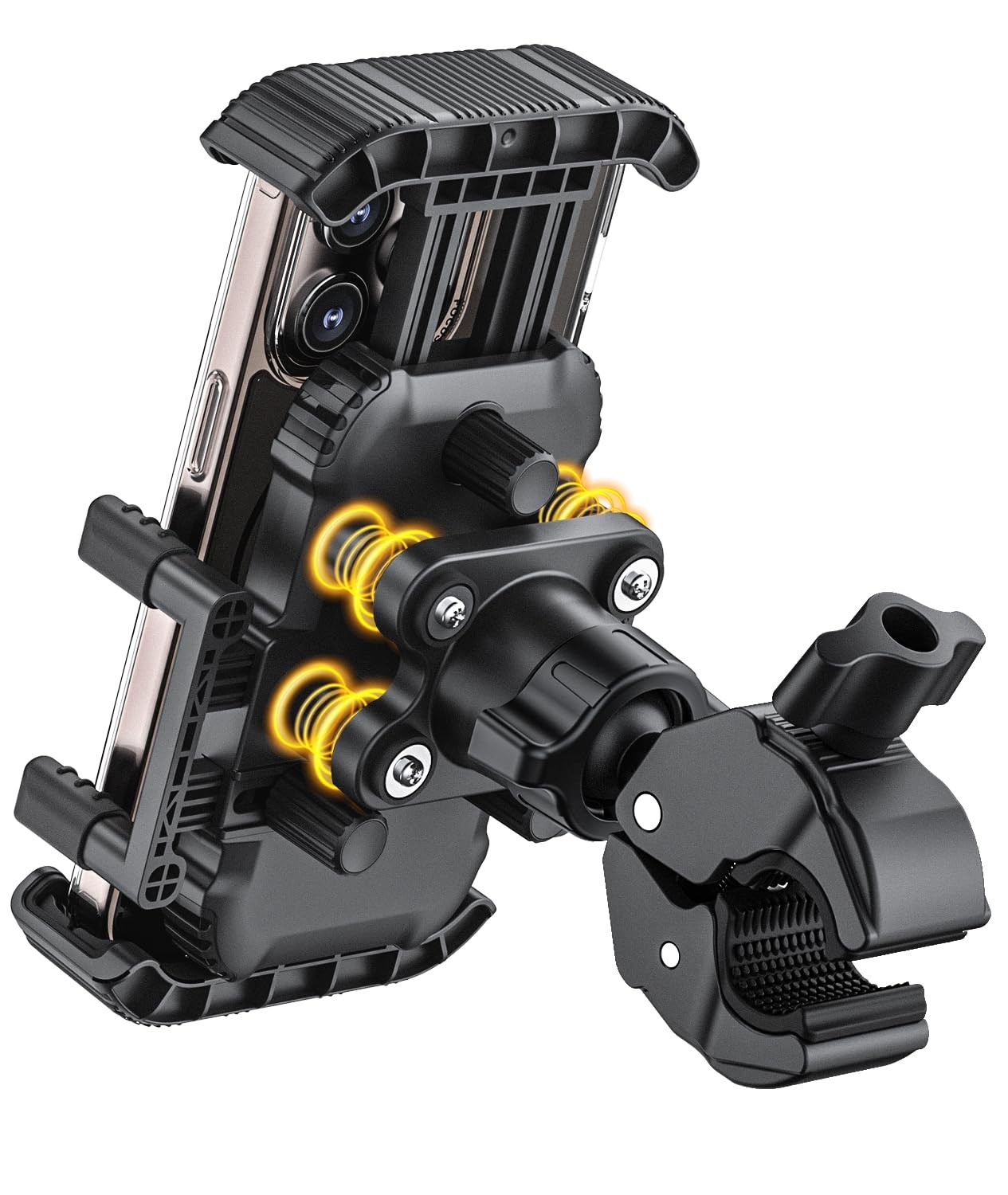 Phone Holder For Motorcycle Scooter Anti-Shake Mount For Smartphones 4.7-7.2"