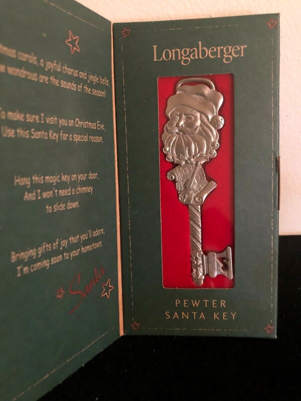 Longaberger 2003 Santa Key - NIB