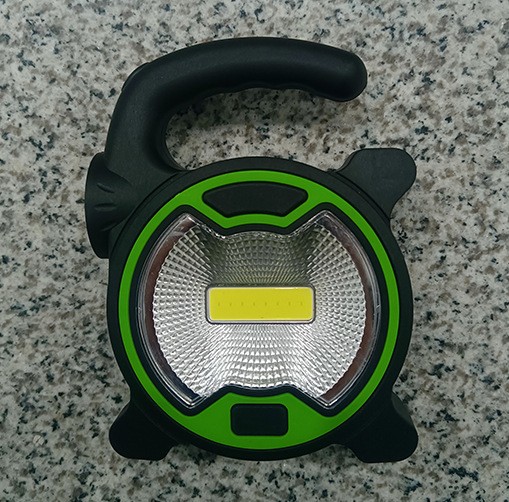 Battery Powered COB LED Portable Work Light, 2 Light Sources, 60&100 Lumens