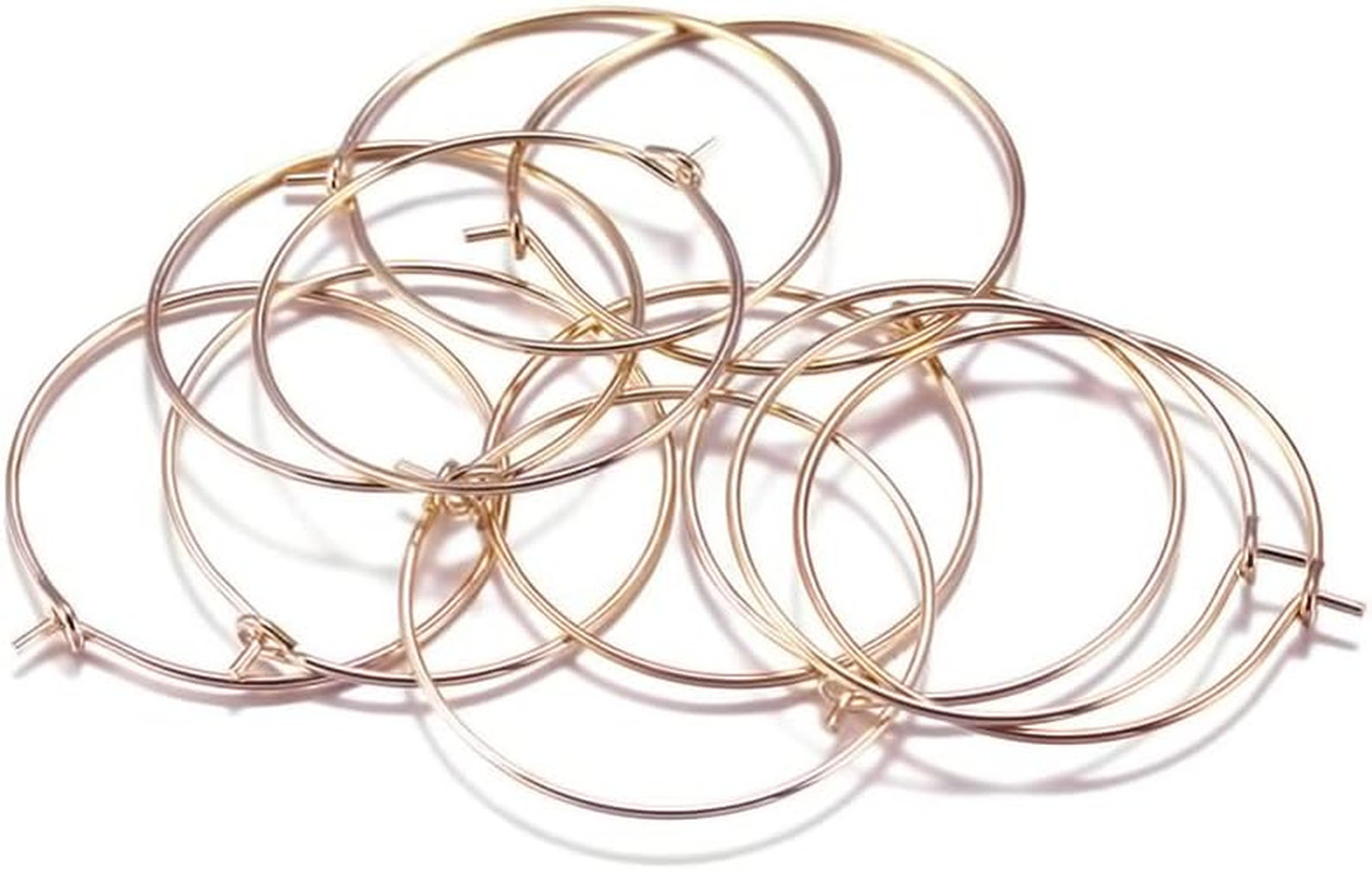 Stainless Steel round Hoop Earrings Wine Rings Findings for DIY Craft Earring Ma