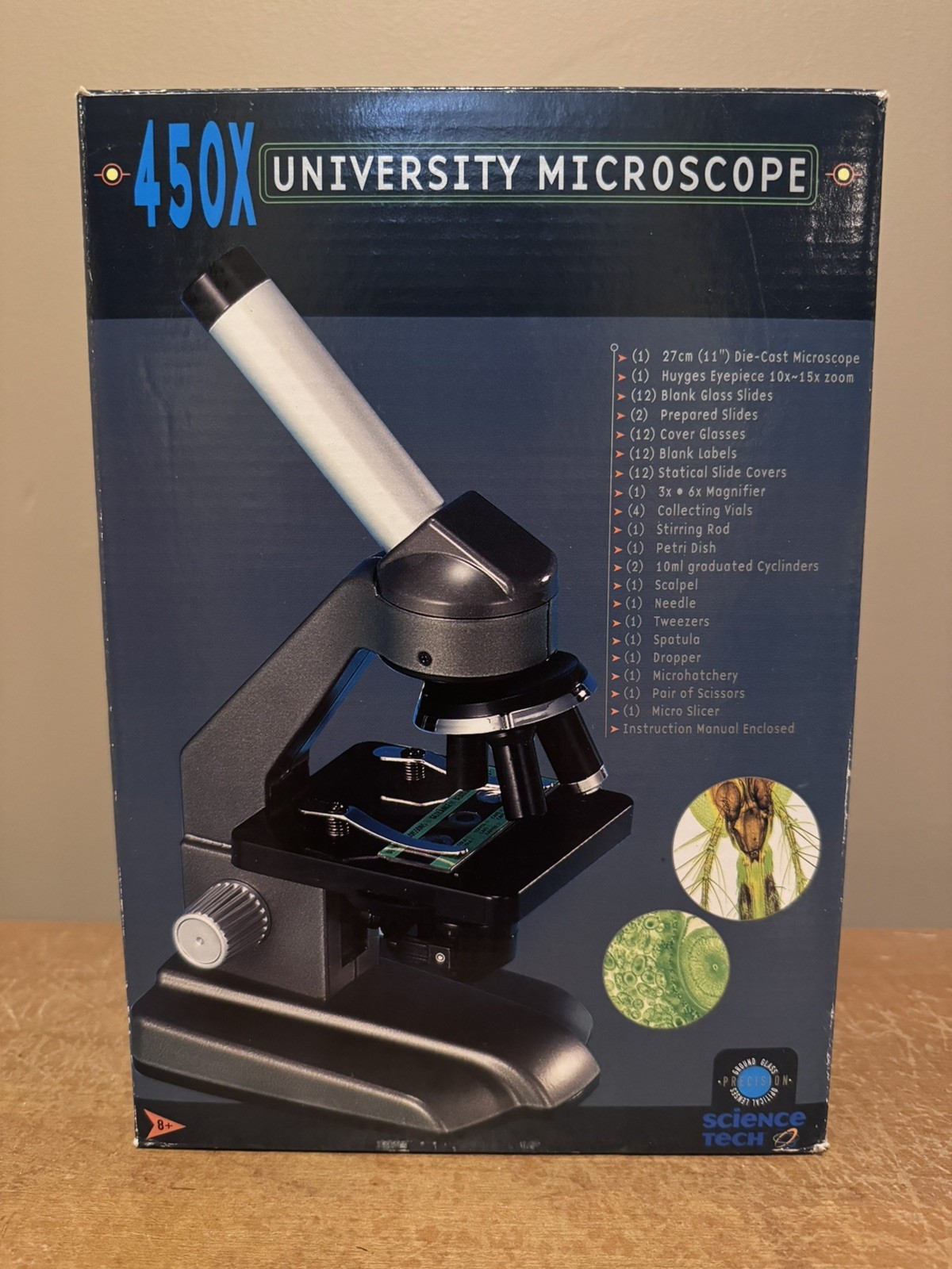 Lakeshore Science Tech 450X University Microscope Educational Kit for Ages 8+